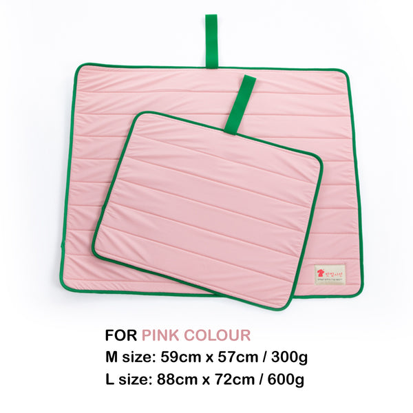 Banhamsisun M Pink Pet Dog Cooling Mat Non-Slip Travel Roll Up Cool Pad Bed Outdoor Tristar Online