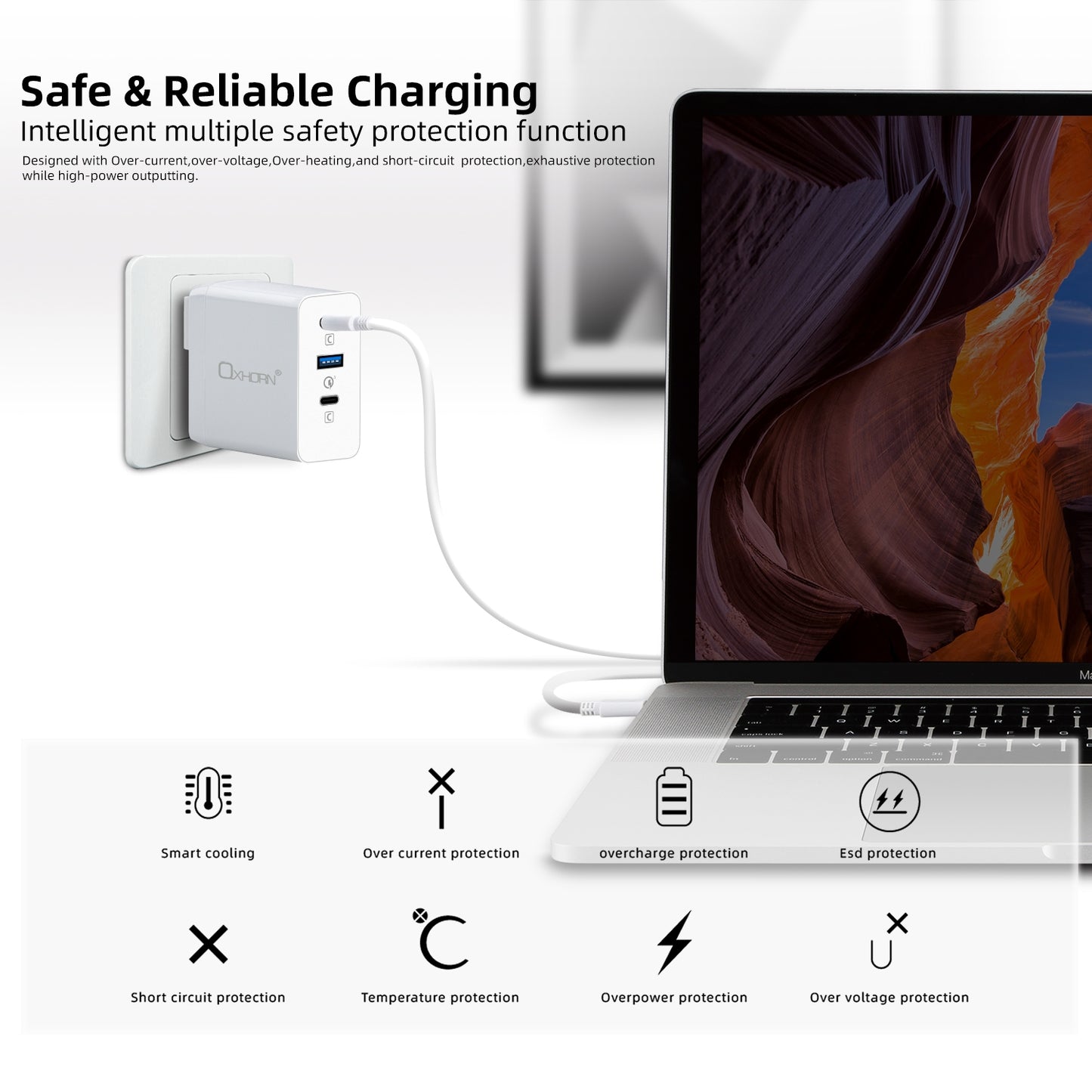 Oxhorn Type C GaN Charger 100w Tristar Online