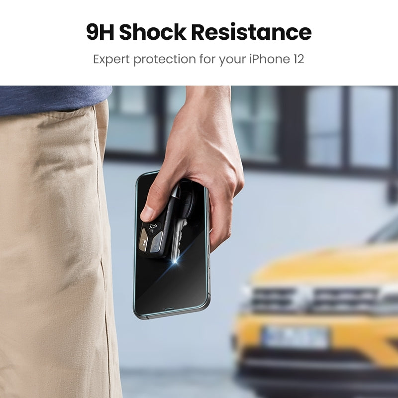 UGREEN 20337 2.5D Full Cover HD Screen Tempered Protective Film for iPhone 12/6.1" Twin Pack Tristar Online