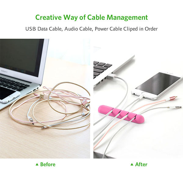 UGREEN Cable Organizer (2pcs/pack) - Pink (30483) Tristar Online