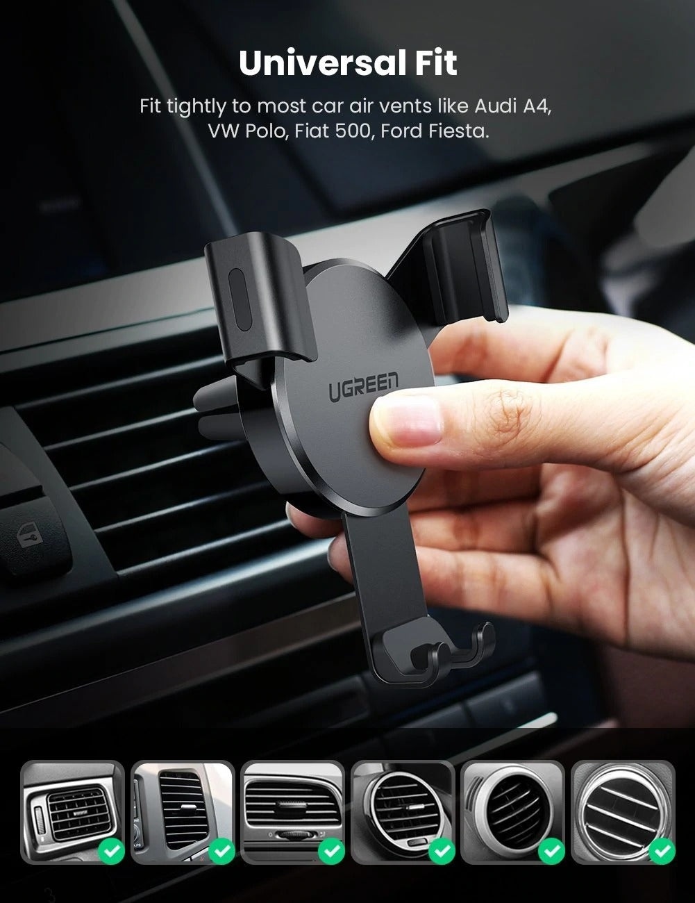 UGREEN 50564 Gravity Drive Car Mount Tristar Online