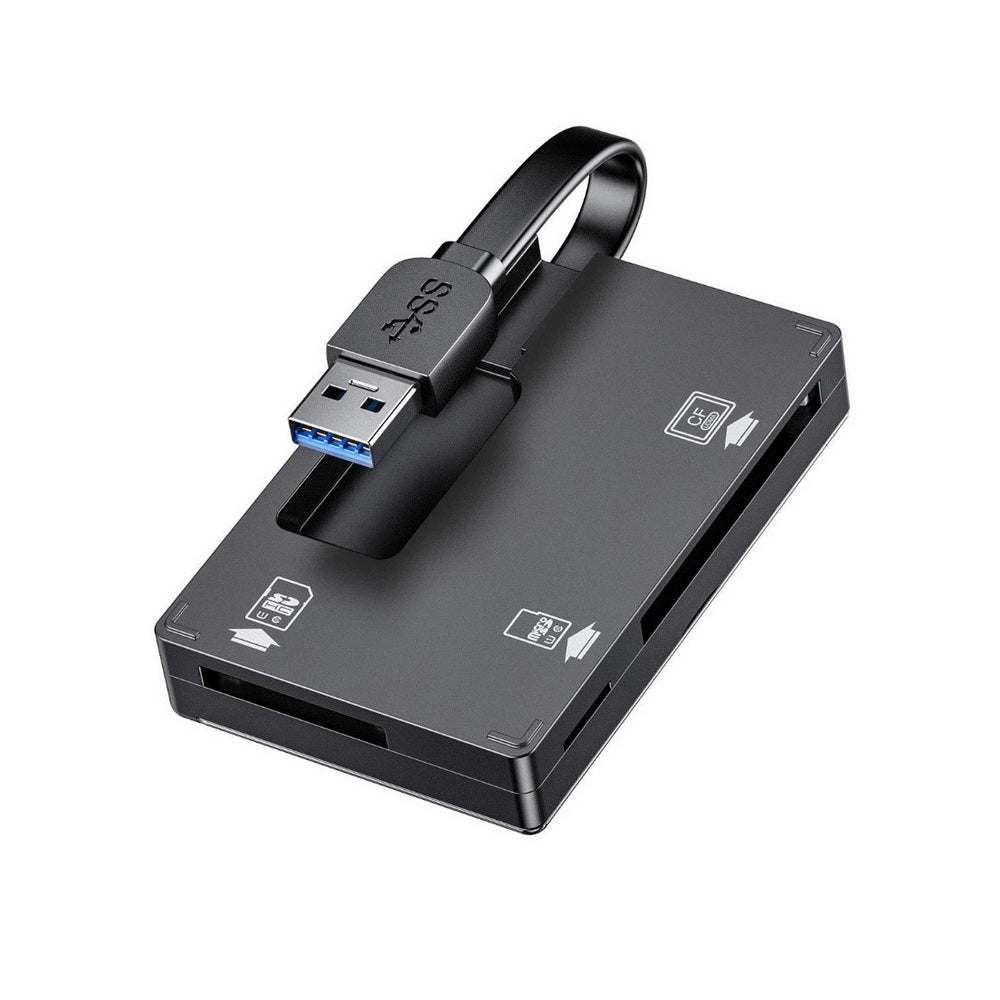 Simplecom CR309 3-Slot SuperSpeed USB 3.0 Card Reader with Card Storage Case Tristar Online