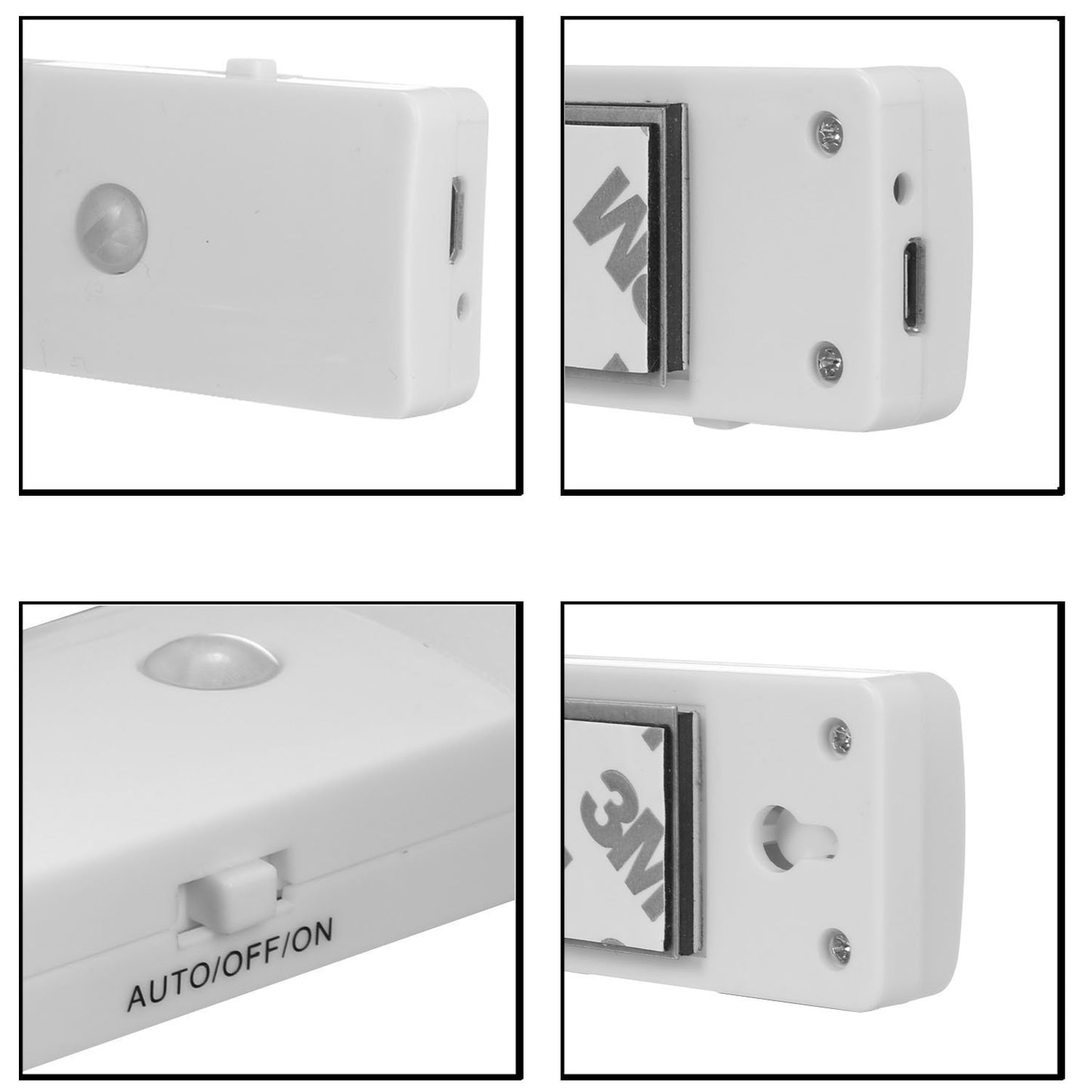 EL608 Rechargeable Infrared Motion Sensor Wall LED Night Light Torch (Cool White) Tristar Online