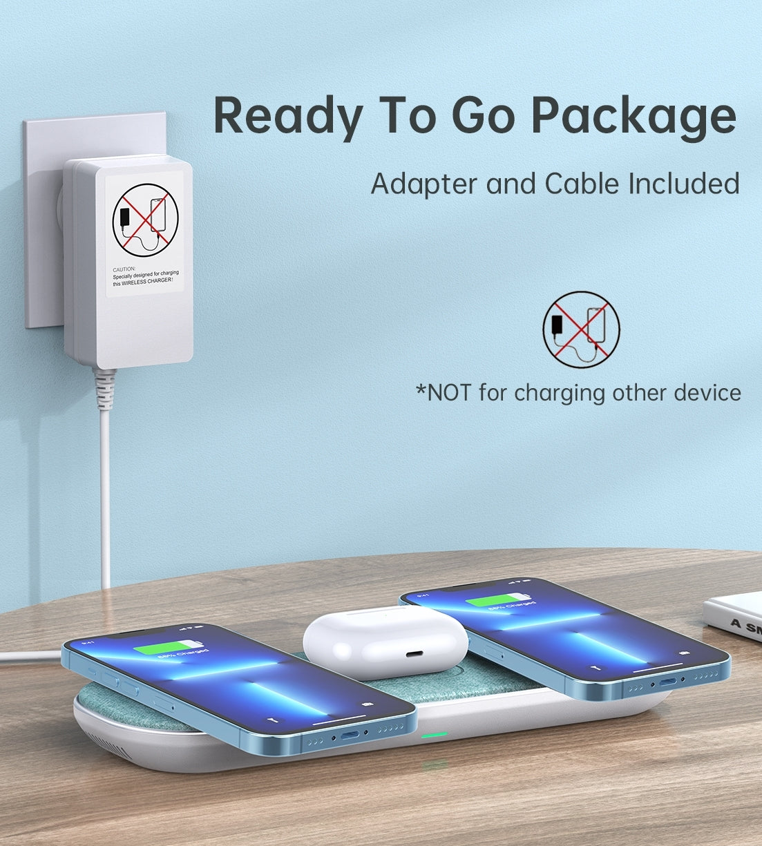 CHOETECH T569-S Magleap 3-in-1 Magnetic Wireless Charging pad with AC Adapter Tristar Online