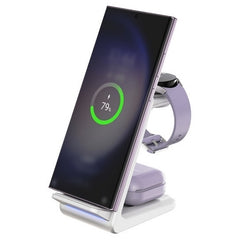 CHOETECH T608-F 15W 4-in-1 Wireless Charger Stand for iWatch and Samsung Watch Tristar Online