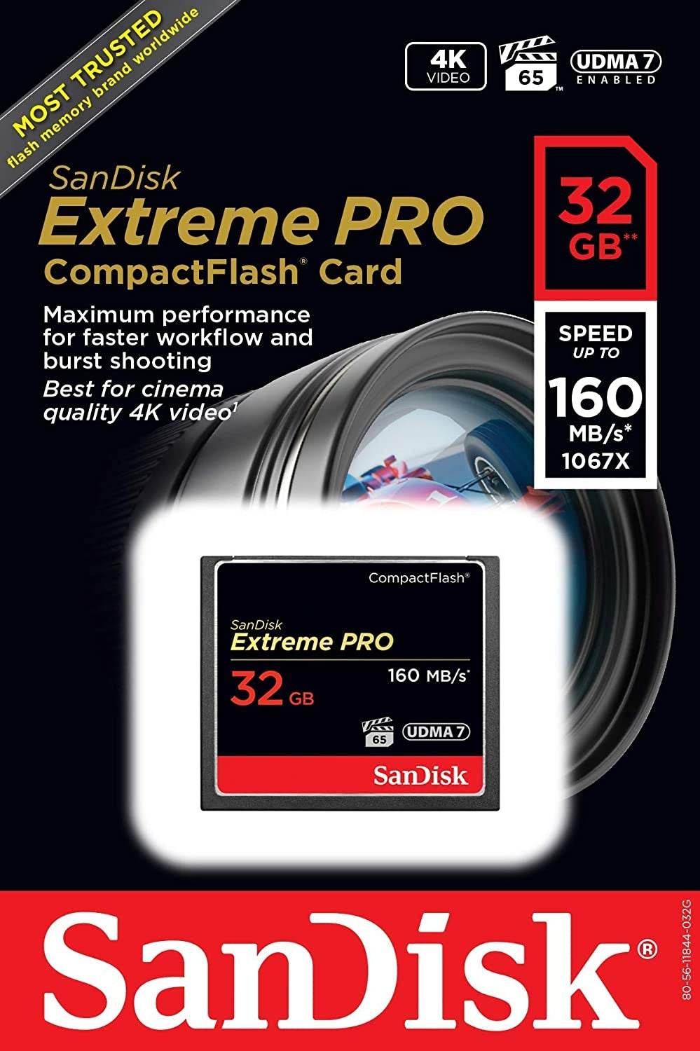 SanDisk Extreme Pro CFXP 32GB CompactFlash 160MB/s (SDCFXPS-032G) Tristar Online