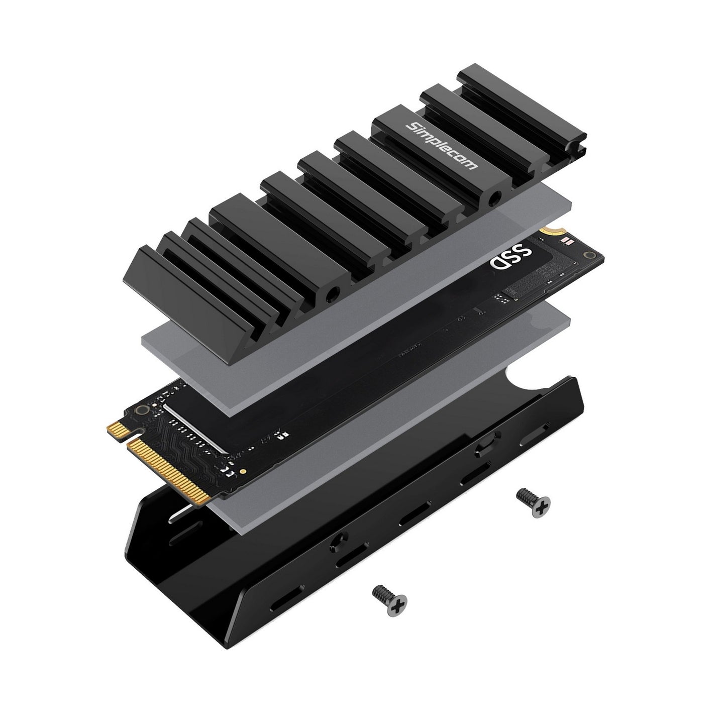 Simplecom SA110 M.2 SSD Aluminum Heatsink with Thermal Silicone Pads for PC and PS5 Tristar Online