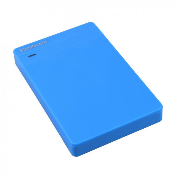 Simplecom SE203 Tool Free 2.5" SATA HDD SSD to USB 3.0 Hard Drive Enclosure Blue Tristar Online