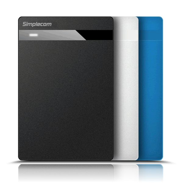 Simplecom SE203 Tool Free 2.5" SATA HDD SSD to USB 3.0 Hard Drive Enclosure Blue Tristar Online