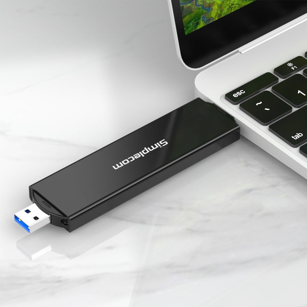 Simplecom SE522 NVMe / SATA M.2 SSD to USB 3.2 Gen 2 Dual USB Connector Enclosure Tristar Online