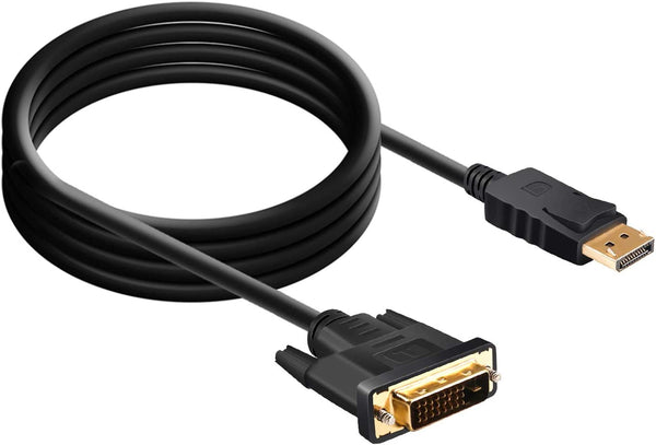 6ft 1.8M Display Port DP To Dual Link DVI-D 24+1 Pin Male Gold Connection Cable Tristar Online