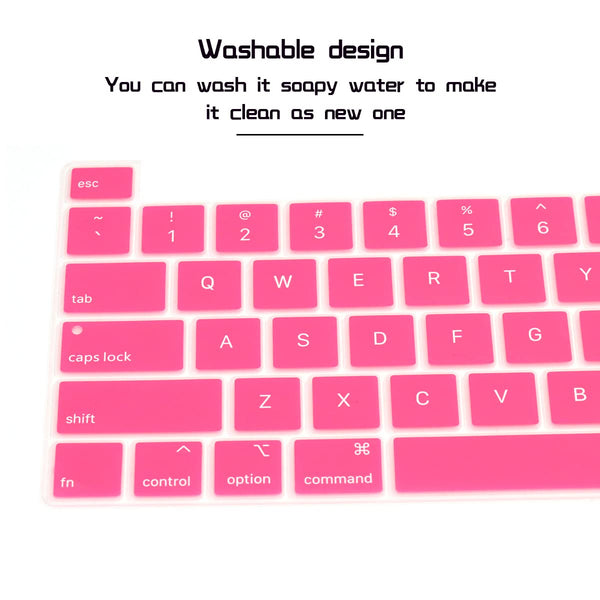 Keyboard Cover Skin For MacBook Pro 13 Pro 16 A2338 A2289 A2251 A2141 M1 M2 2020 to 2023 Hot Pink Tristar Online