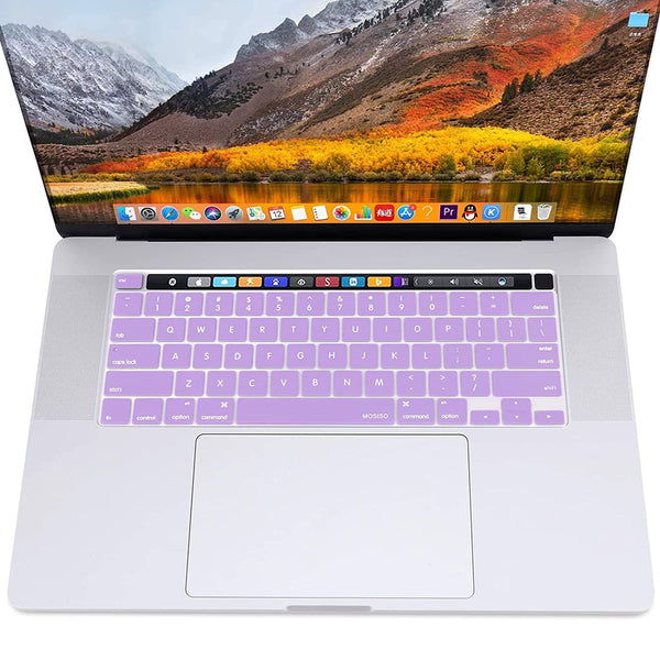 Keyboard Cover Skin For MacBook Pro 13 Pro 16 A2338 A2289 A2251 A2141 M1 M2 2020 to 2023 purple Tristar Online