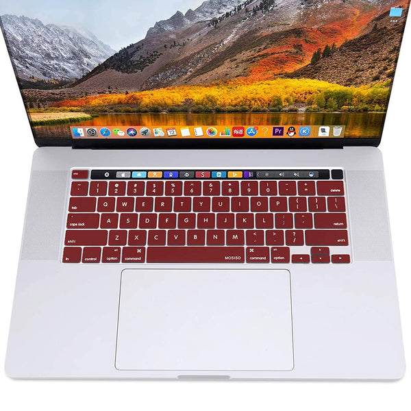 Keyboard Cover Skin For MacBook Pro 13 Pro 16 A2338 A2289 A2251 A2141 M1 M2 2020 to 2023 Wine Red Tristar Online