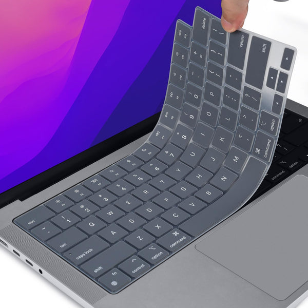 Keyboard Cover Skin For MacBook Air Pro 13 13.6 14 15.3 16 A2442 A2779 A2485 A2780 A2681 A2941 M1 M2 2021 to 2023 Grey Tristar Online