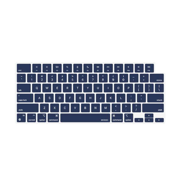 Keyboard Cover Skin For MacBook Air Pro 13 13.6 14 15.3 16 A2442 A2779 A2485 A2780 A2681 A2941 M1 M2 2021 to 2023 Navy Blue Tristar Online