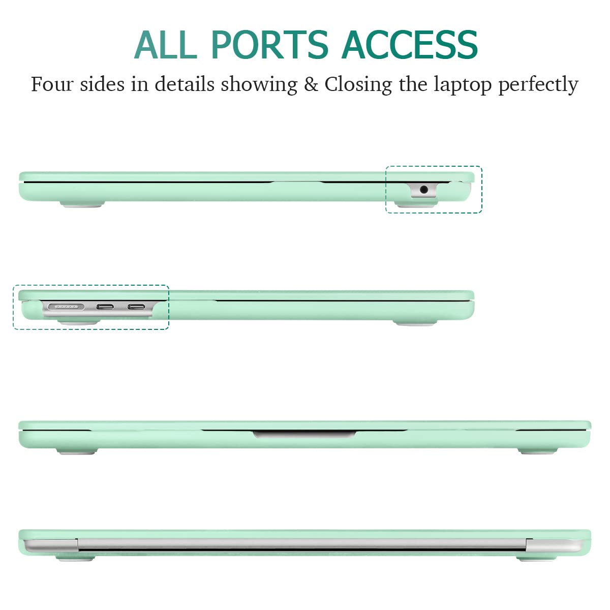 Suitable for 2023 2022 MacBook Air 13 inch case M2 Model A2681 Hard Shell Case Keyboard Cover Green Tristar Online