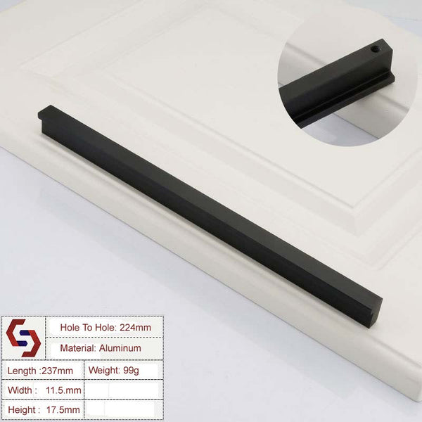 Zinc Kitchen Cabinet Handles Drawer Bar Handle Pull 224mm Tristar Online
