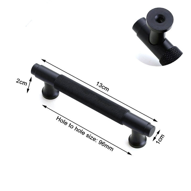 Black Furniture Door Kitchen Cabinet Handle Handles Pull Pulls Cupboard 96mm Tristar Online