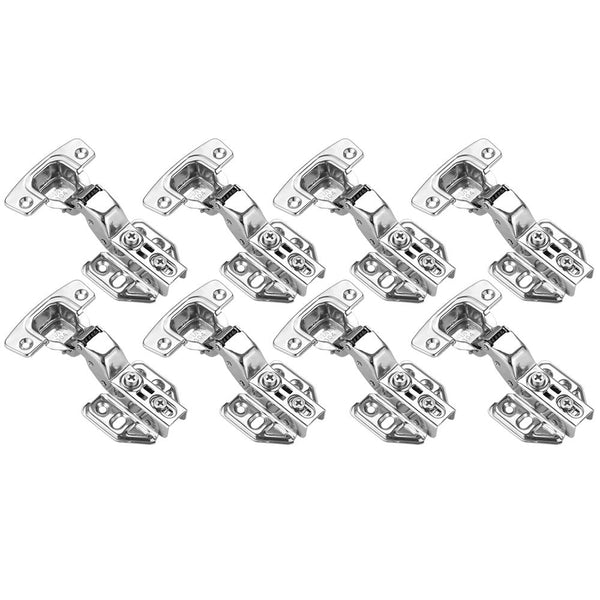 8 Pack 304 Stainless Steel Cabinet Hinges 100 Degree Soft Closing Insert Overlay Door Hinge Nickel Plated Finish Tristar Online
