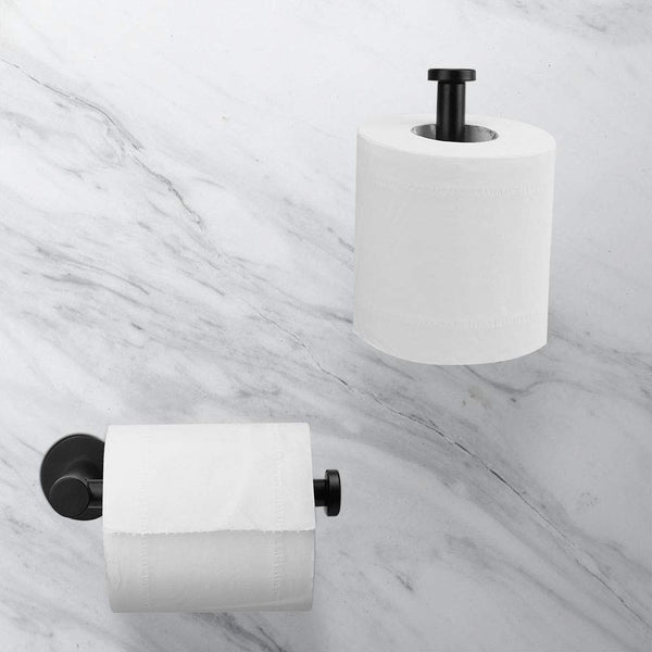 Toilet Paper Holder Self Adhesive Black Bathroom Paper Roll Holder Roll Holder 304 Tristar Online