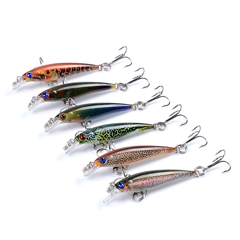 6x Popper Poppers 5cm Minnow Fishing Lure Lures Surface Tackle Fresh Saltwater Tristar Online