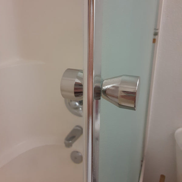 Shower Glass Door Knob Bathroom Round Back-to-Back Handle Pull 304 Brushed Nickel Tristar Online