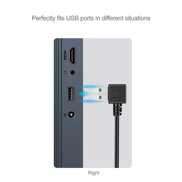 USB 3.0 Angle Male to Female Extension Cable Convertor Adapter Extender Cord Right Angle Tristar Online