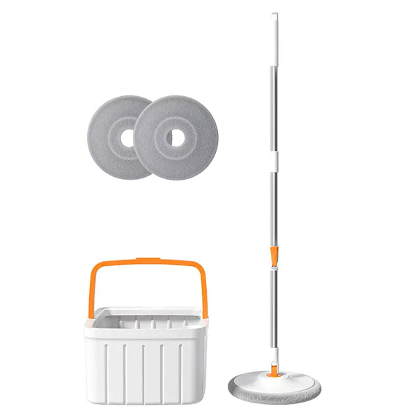 Cleanix Clean Sewage Separation Mop Rotary Hand-Wash-Free Flat Suction Orange white Tristar Online