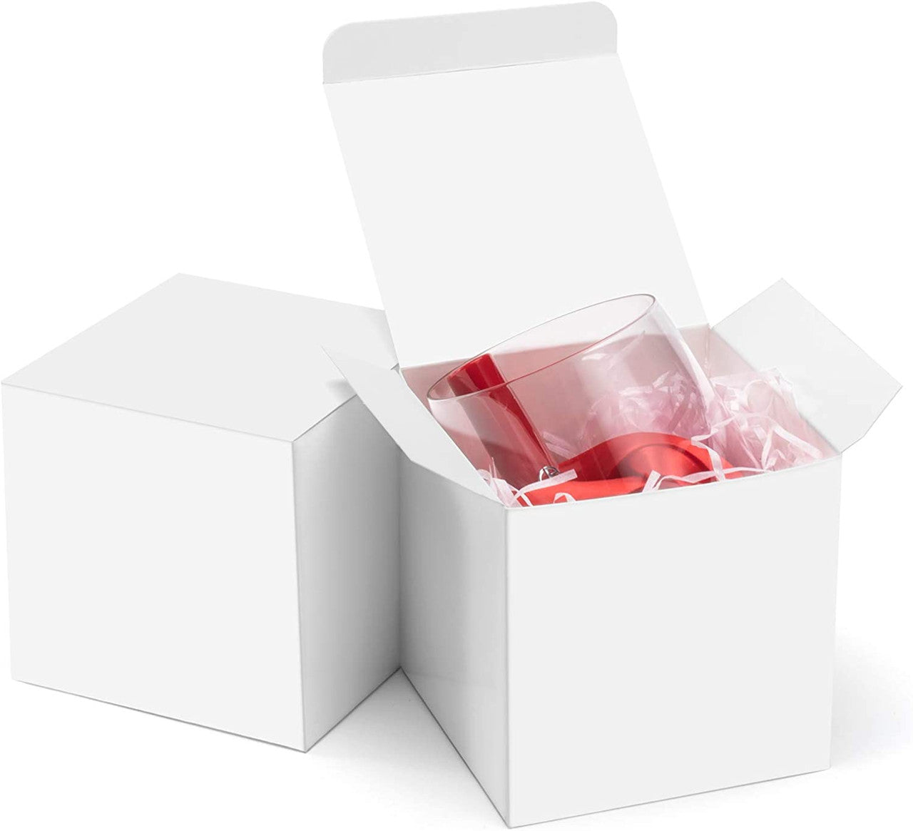 50 Pack of White 5x5x8cm Square Cube Card Gift Box - Folding Packaging Small rectangle/square Boxes for Wedding Jewelry Gift Party Favor Model Candy Chocolate Soap Box Tristar Online