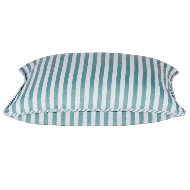 Dandi Pale Aqua Blue / Green & White Striped Cushion Cover 40x40cm Tristar Online
