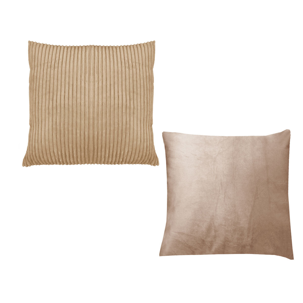 Pair of Calico Cordury Cushions Latte Tristar Online