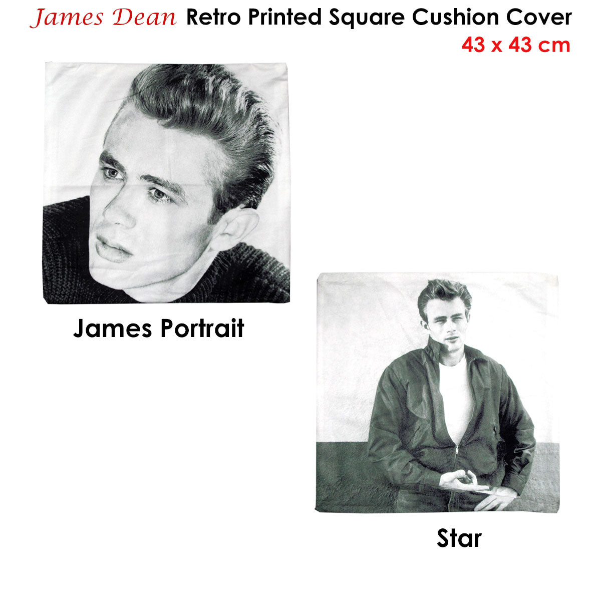 James Dean Star Square Cushion Cover Tristar Online
