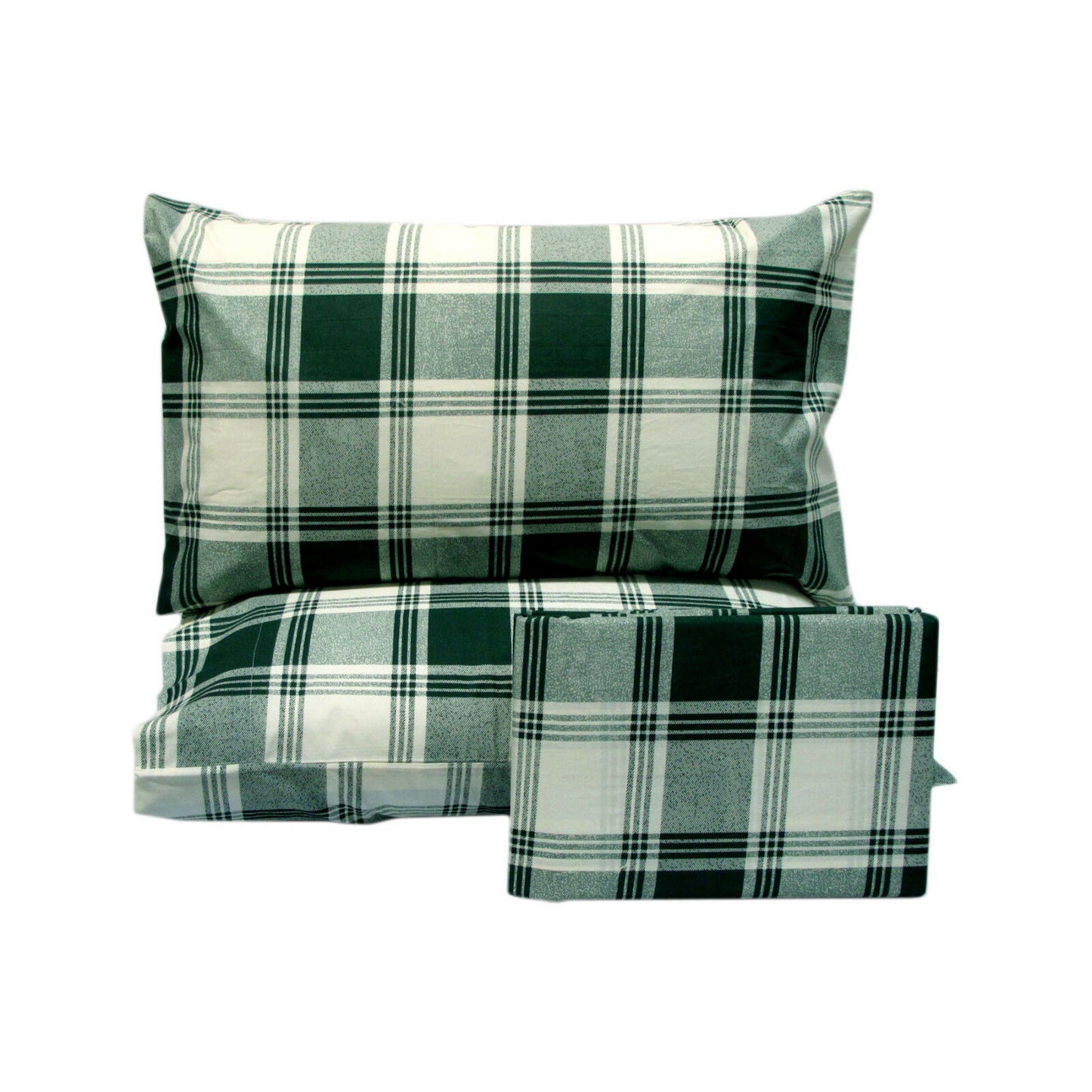 Polyester Cotton Checkered Green Quilt Cover Set King Tristar Online