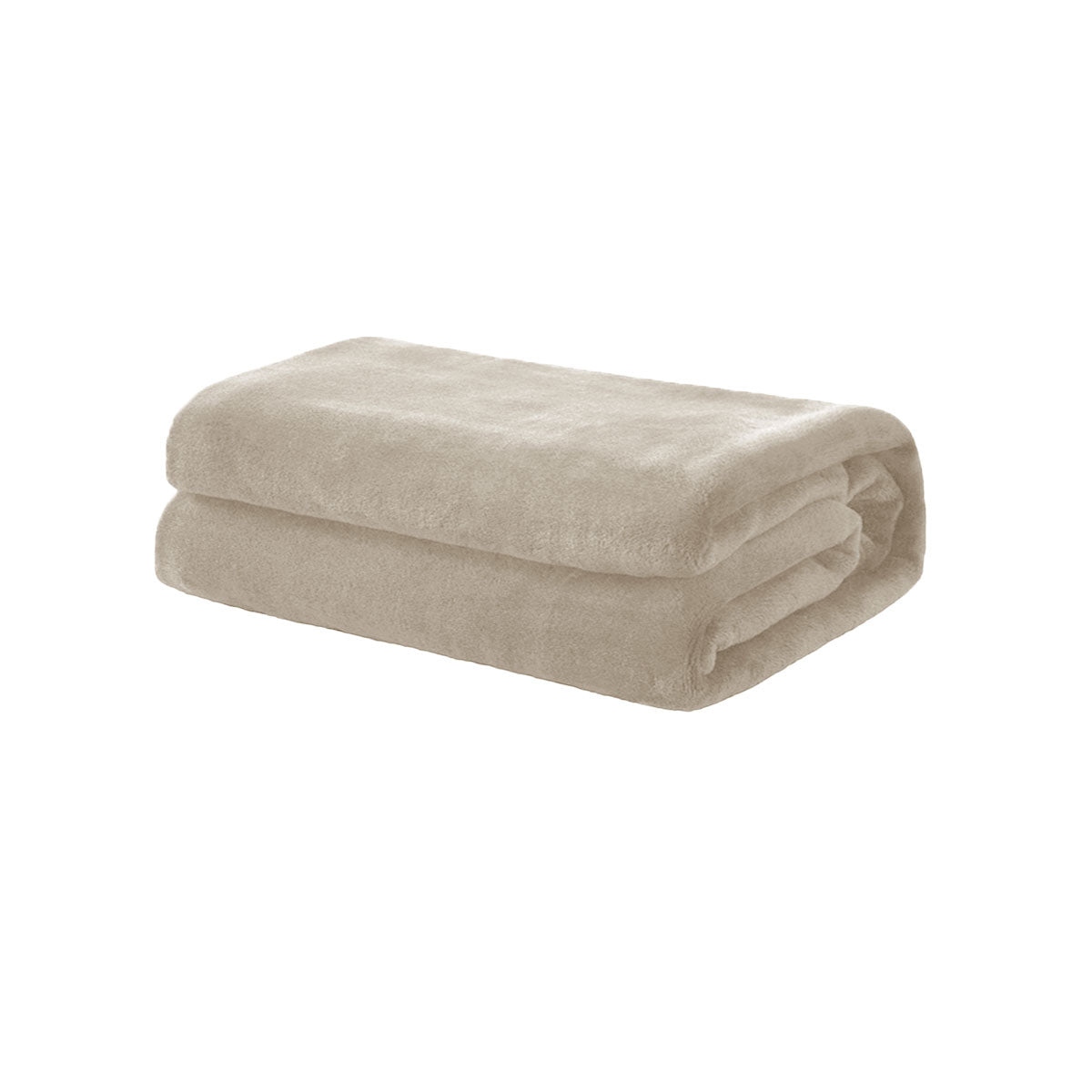 Soft Coral Fleece Throw Rug/Blanket Sand Tristar Online