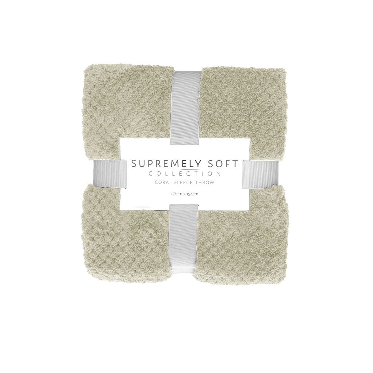 Soft Diamond Fleece Throw Rug Natural Tristar Online
