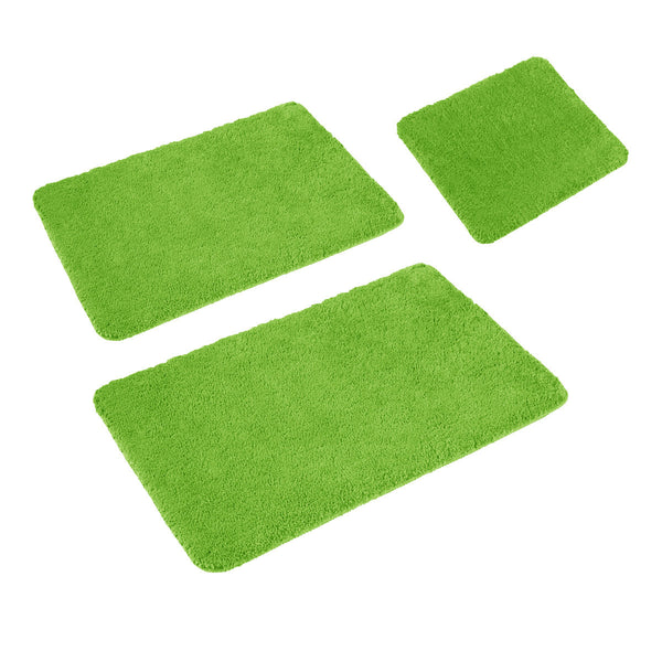 Sleim Set of 3 Bath Mat Set Green Tristar Online