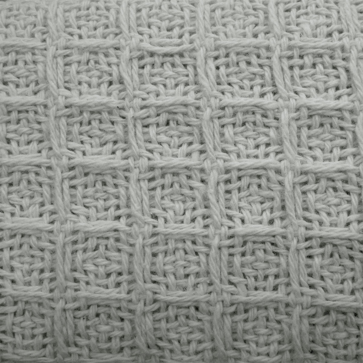 Cotton Waffle Blanket Silver Single Tristar Online