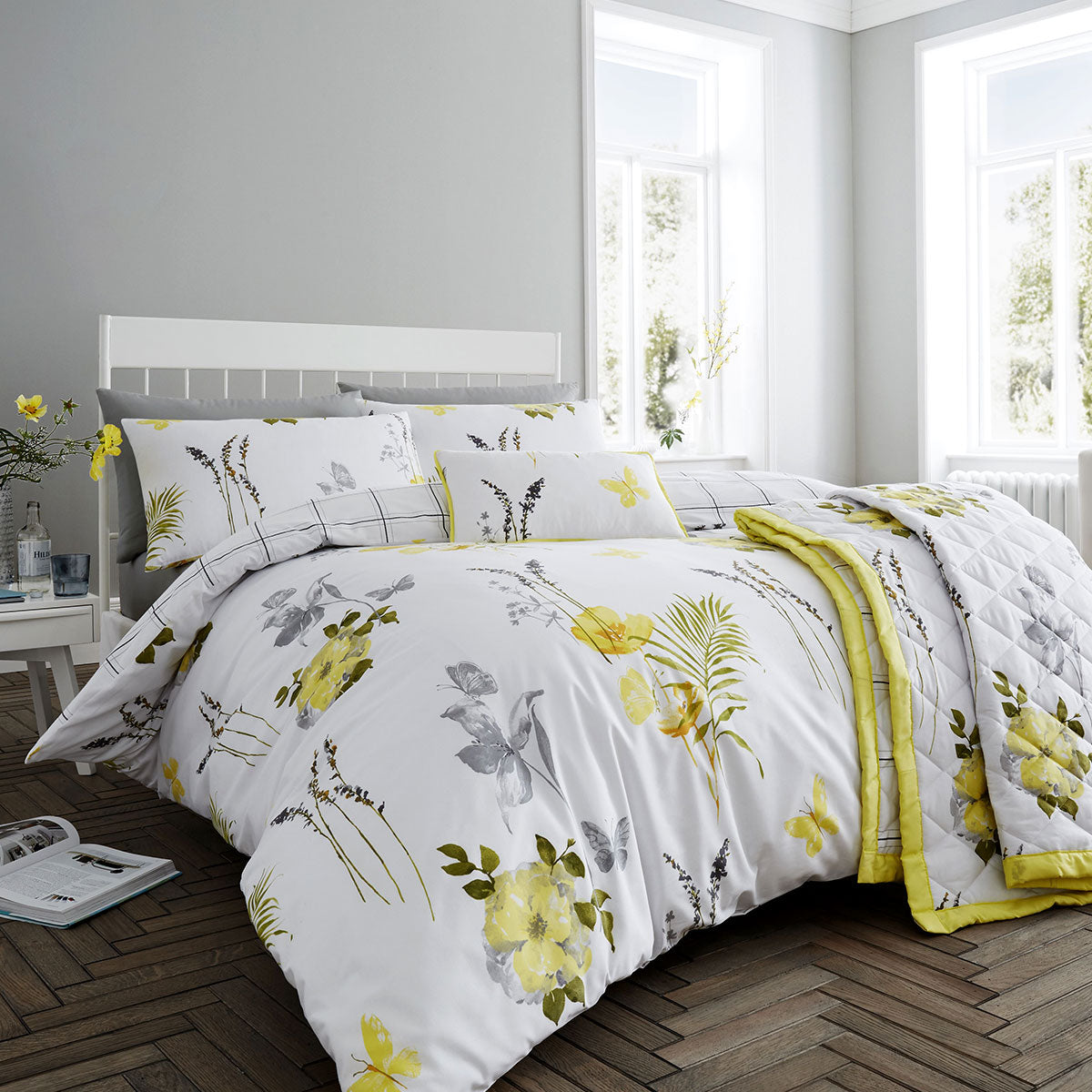 Flora Yellow Quilt Cover Set King Tristar Online