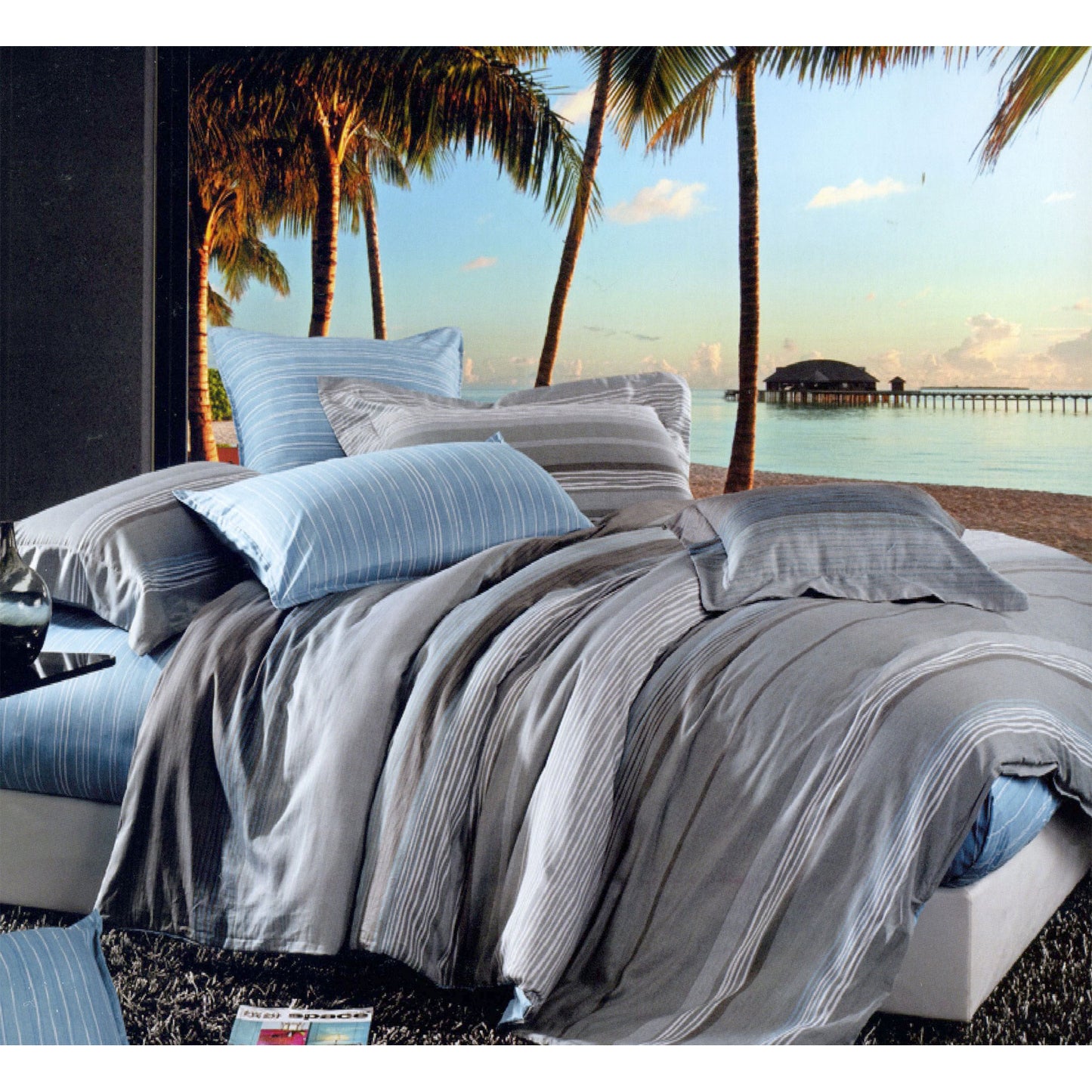 Manhattan 100% Cotton Quilt Cover Set - Queen Tristar Online