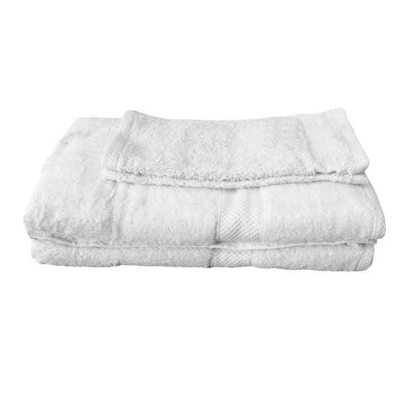 Pack of 4 - Egyptian Cotton Extra Large Bath Sheets and Face Washers set White Tristar Online