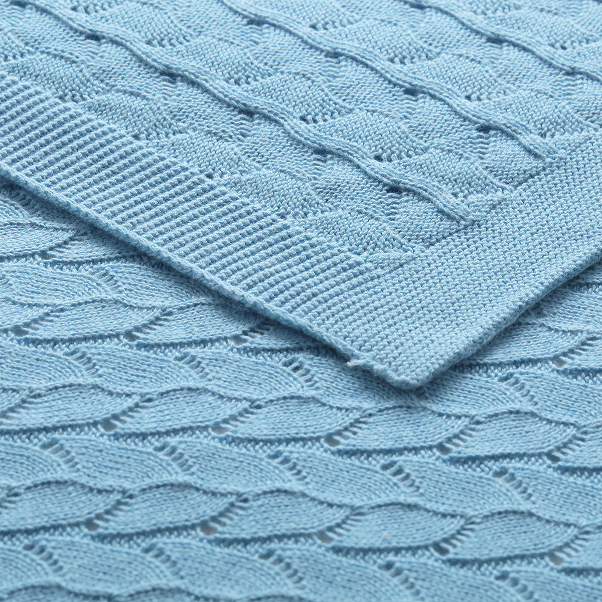 Little Gem Lyla Blue Cotton Baby Blanket 75 x 100 cm Tristar Online