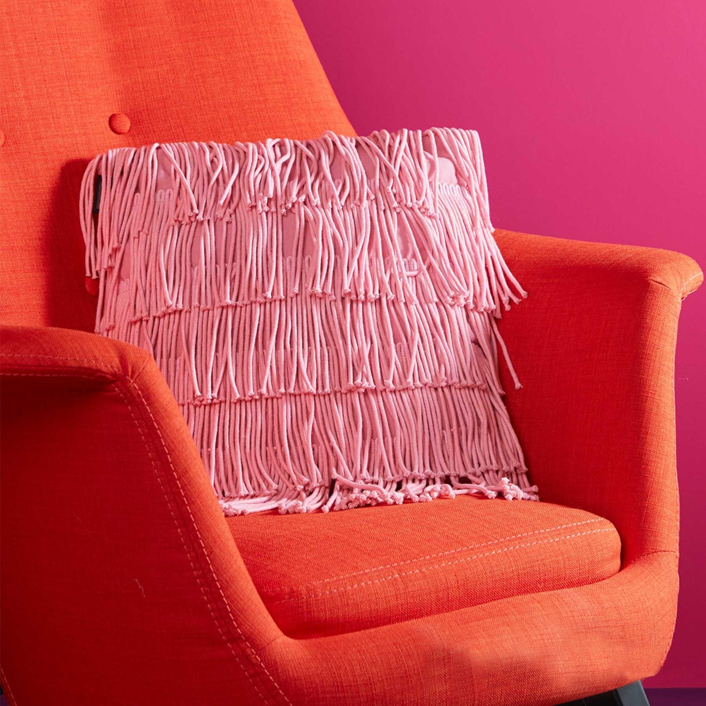 Bedding House Flapper Pink Filled Square Cushion Tristar Online
