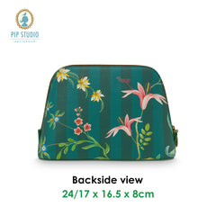 PIP Studio Fleur Grandeur Green Medium Triangle Cosmetic Bag Tristar Online