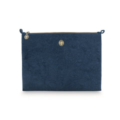 PIP Studio Velvet Quilted Dark Blue Large Cosmetic Flat Pouch Tristar Online