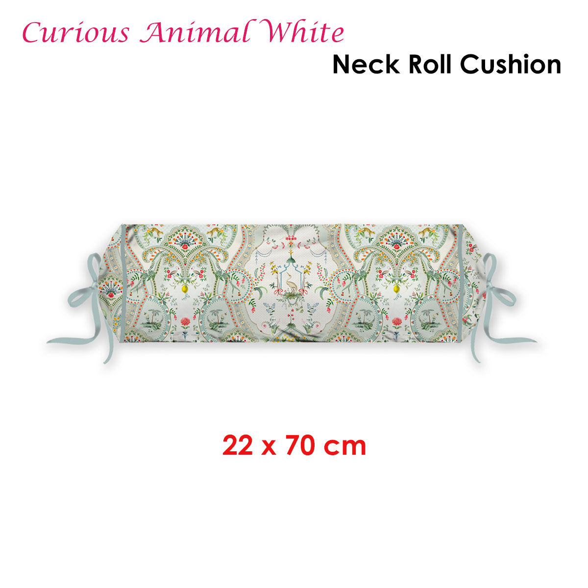PIP Studio Curious Animal White Neck Roll Cushion Tristar Online