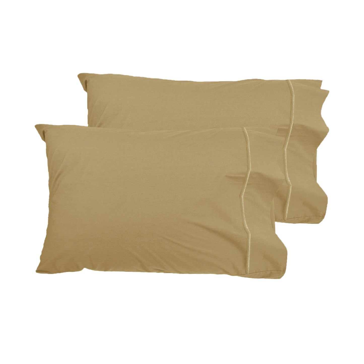 Grand Aterlier Pair of Queen Sized Pillowcases - Royal Gold Tristar Online