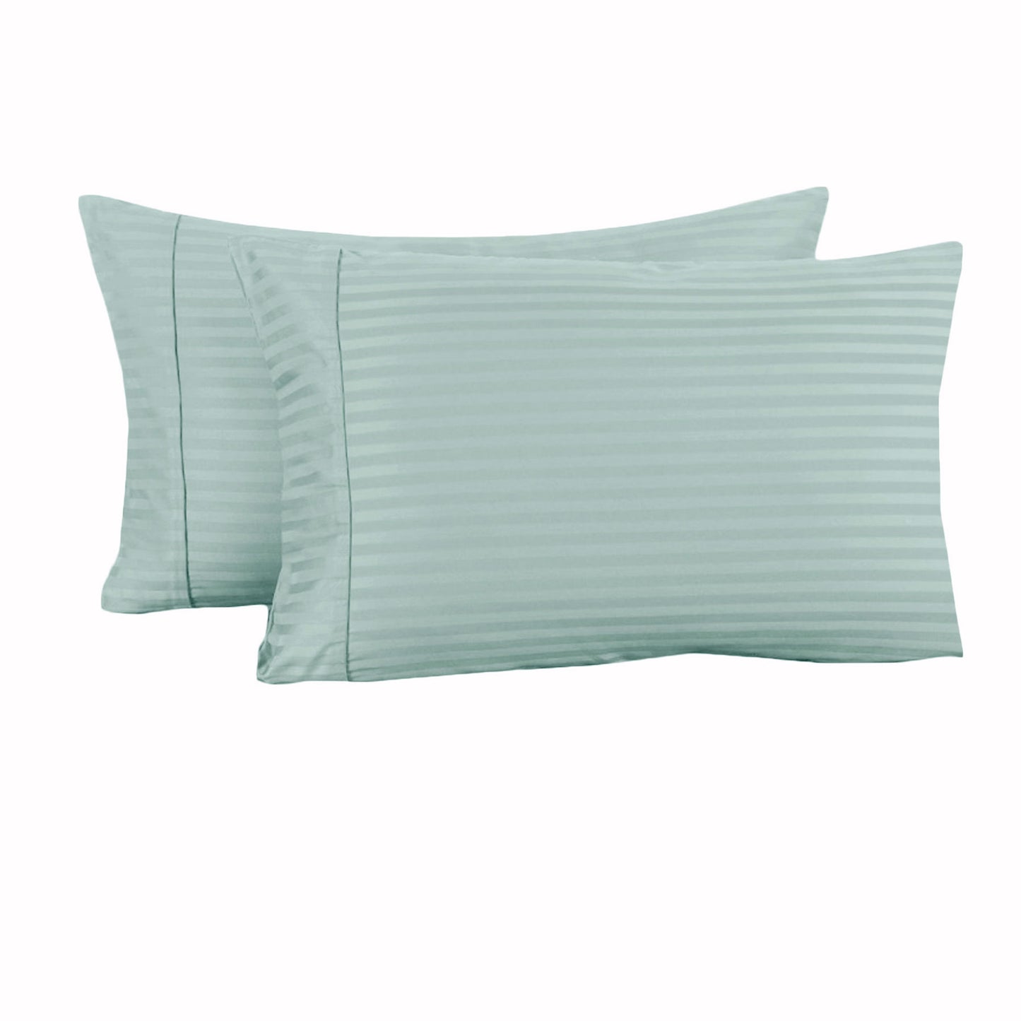 Accessorize 325TC Pair of Cuffed Standard Pillowcases Blue Tristar Online
