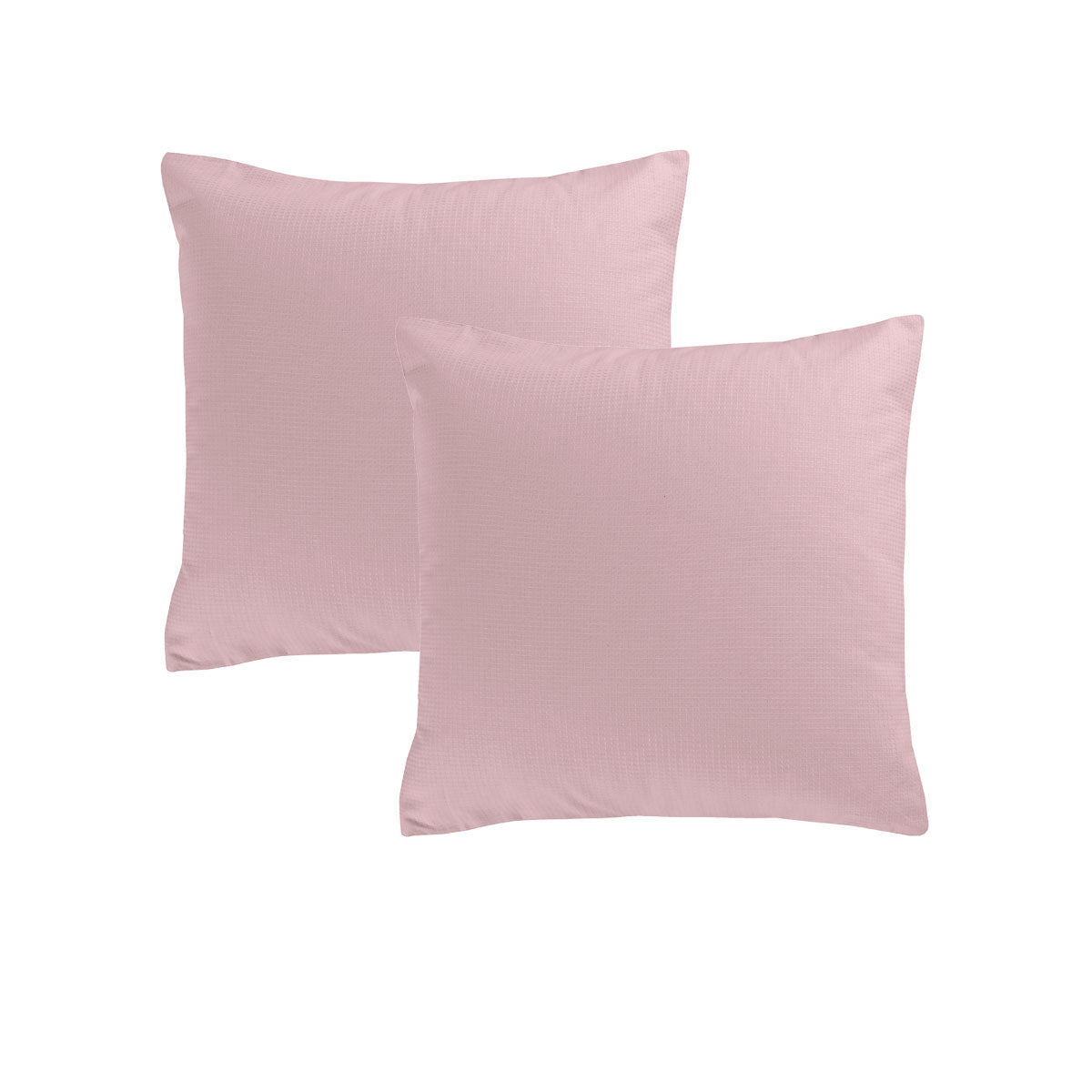Accessorize Pair of Waffle Blush Cotton European Pillowcases Tristar Online