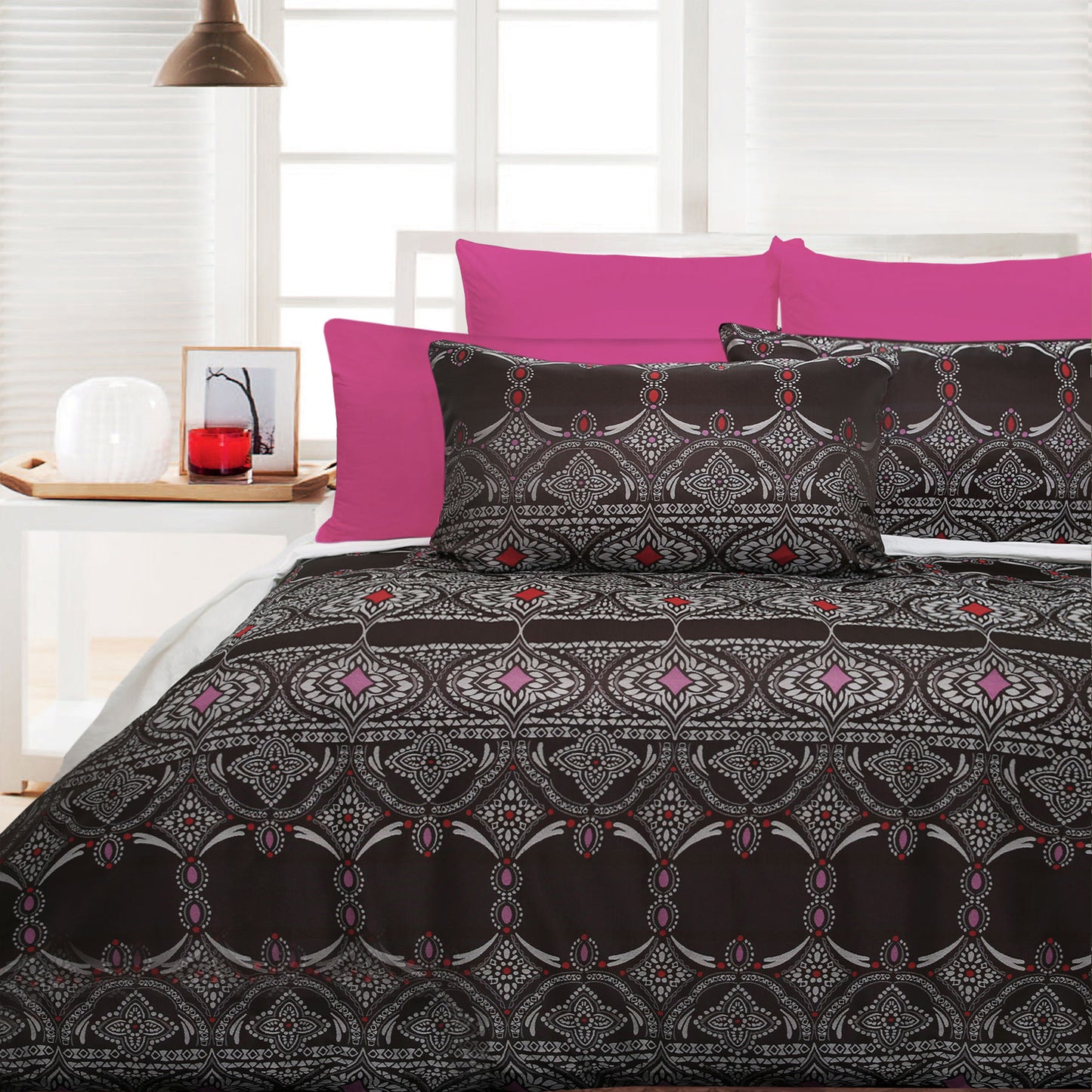 Accessorize Bosa Pink Quilt Cover Set - King Tristar Online